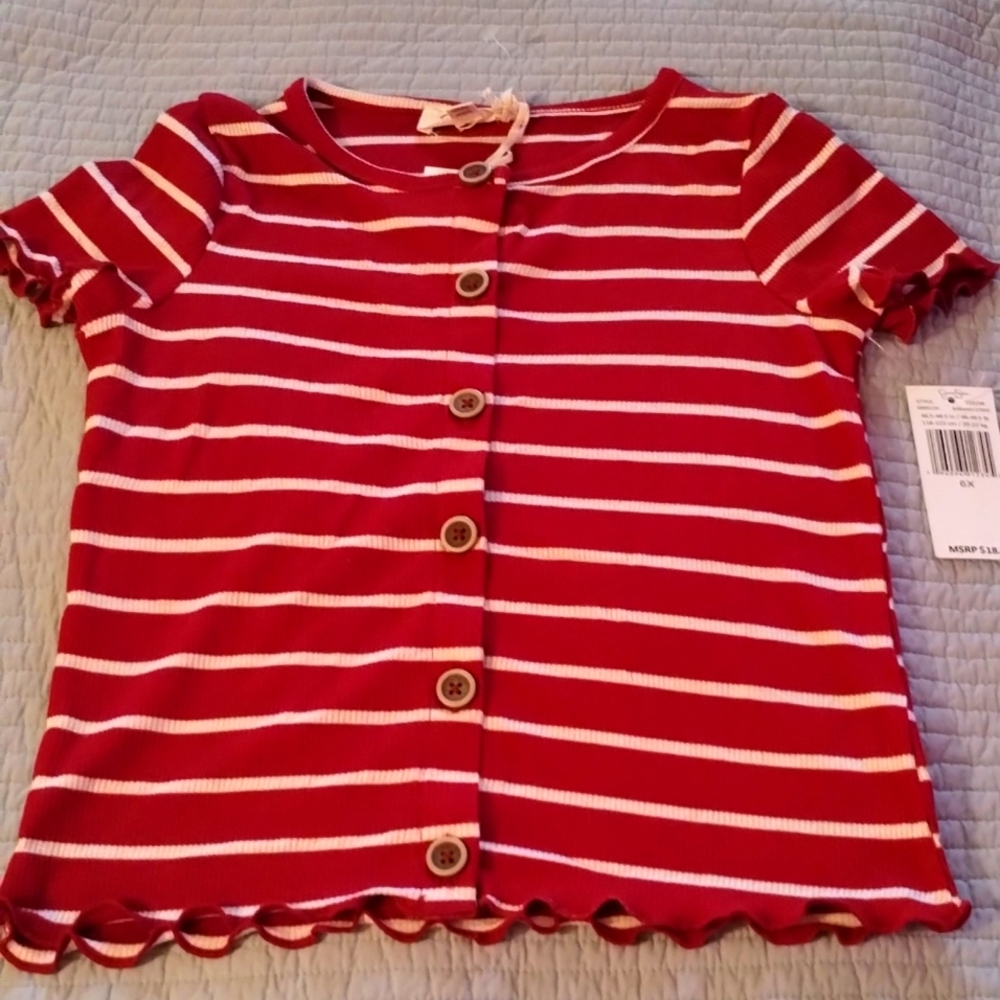 NWT Jessica Simpson Girl's Short Sleeve Shirt